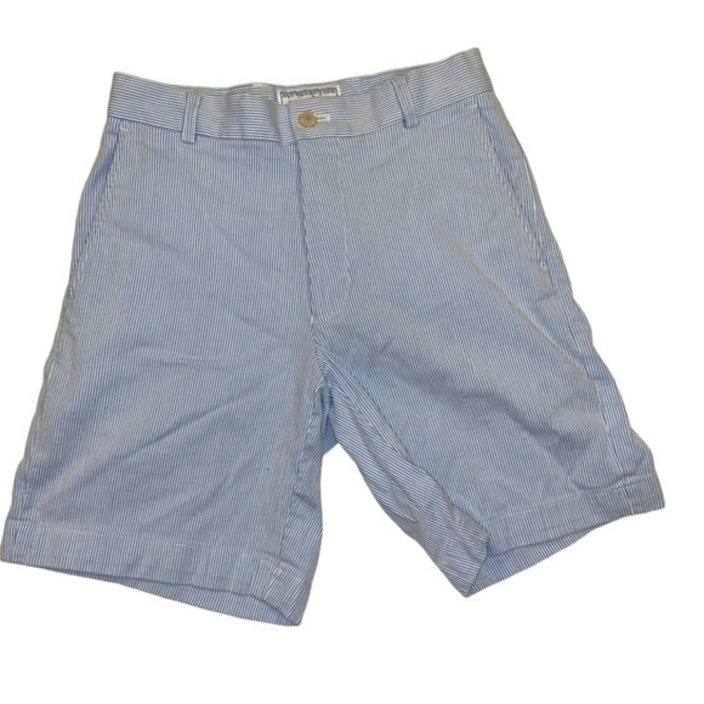 Men's Seersucker Stripe Shorts - Light Blue